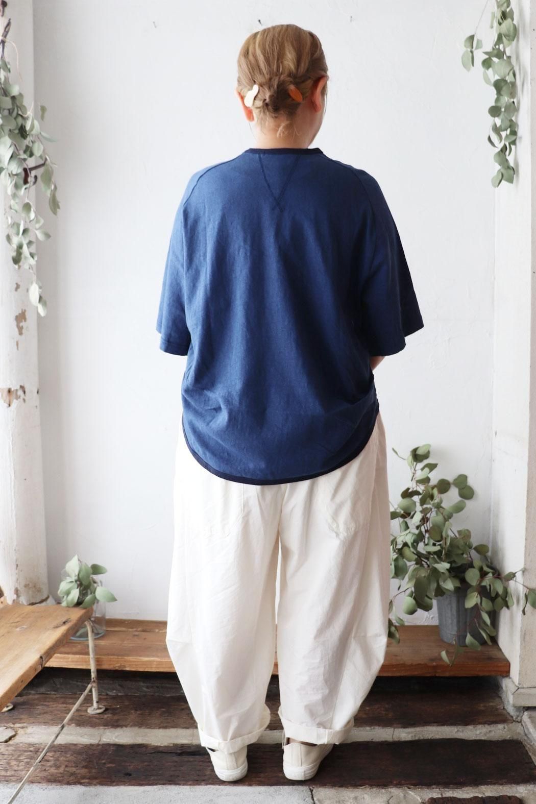 AMBIDEX Store △〇16/2空紡糸ボーダー チェリー刺繍プル