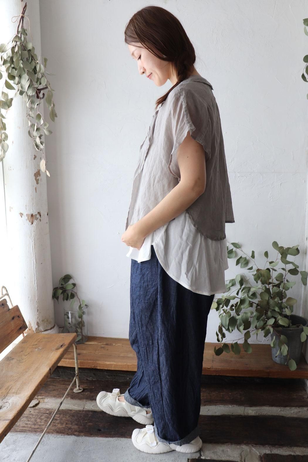 [Vlas Blomme]WashedLinen×Laceステッチブラウス 楽天市場】Vlas Blomme ヴラスブラム ブラスブラム ウォッシュド