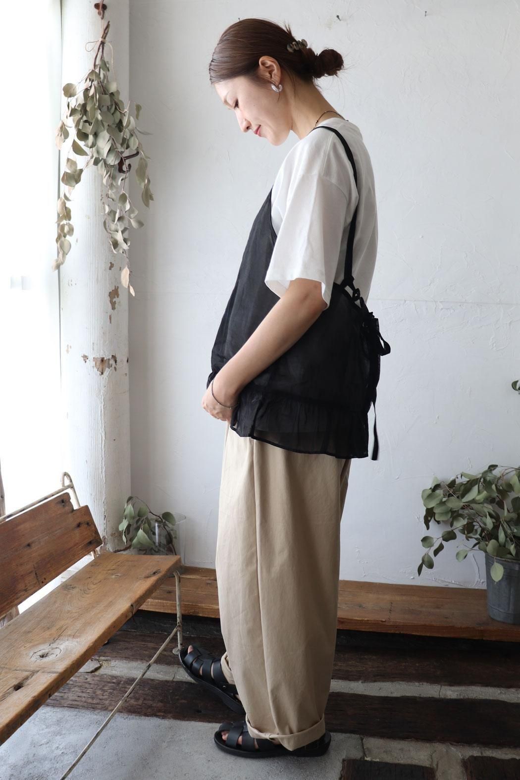 Labo ratory｜ラボレイトリー】ストリングキャミソールベスト