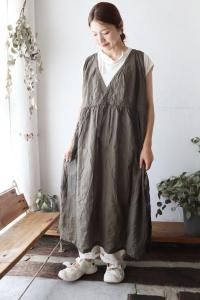 Tencel Cotton Shirring 2way Ρ꡼֥ɥ쥹Vlas Blomme<img class='new_mark_img2' src='https://img.shop-pro.jp/img/new/icons8.gif' style='border:none;display:inline;margin:0px;padding:0px;width:auto;' />
