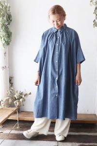 ブラウス シャツ レディース 綿麻混風 プルオーバー トップス t