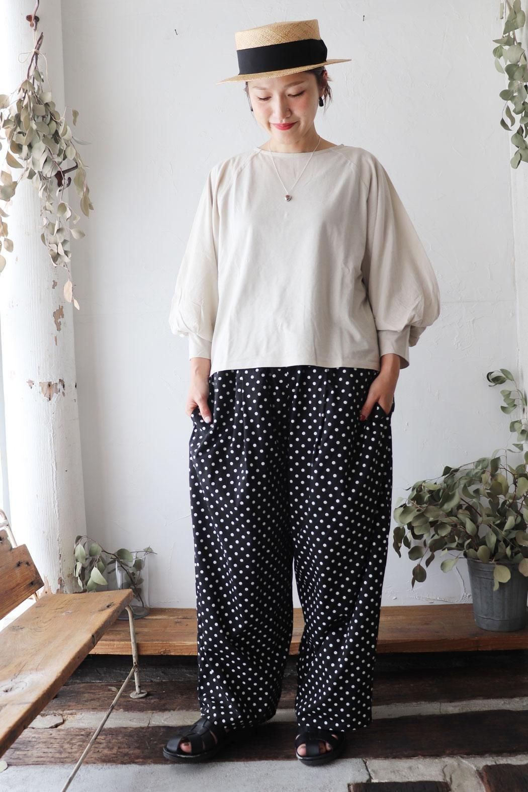 Gauze (ガーゼ) ANTIQUE SLEEVE CURIOUS PULL OVER / アンティークスリーブサーカスプルオーバー 上品を極めた大人のプルオーバー】アンティークスリーブ