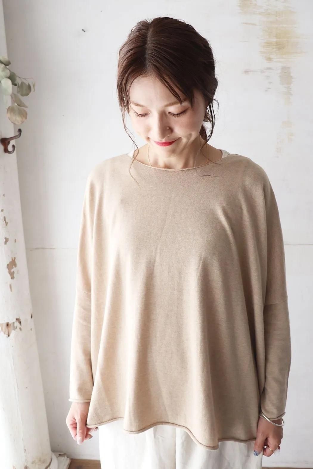 滑らかな肌触りが魅力】ST-121 5COLOR T-LINE KNIT PULLOVER