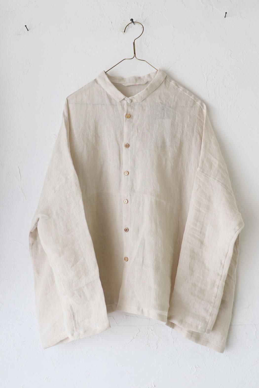 軽くて柔らかい夏のリネンシャツ】Washed Light Linen ワイド