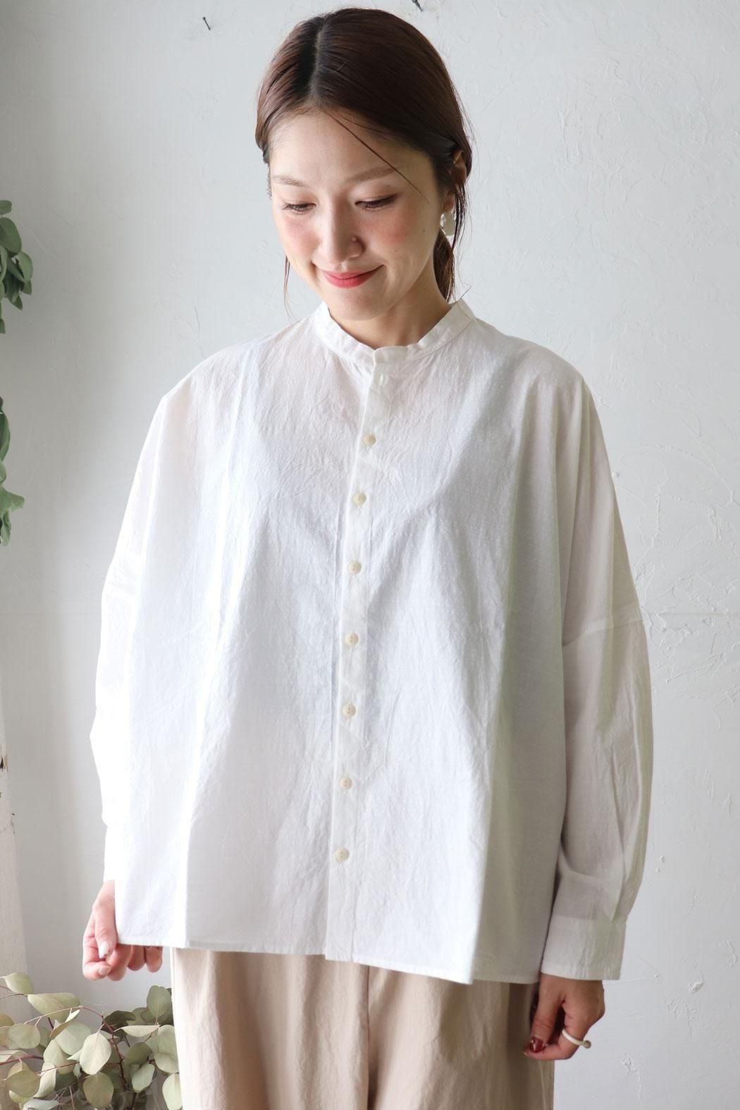 NATURAL LAUNDRY(ナチュラルランドリー) コードシャンブレーランドスケープシャツ(7254T008) NATURAL LAUNDRY(ナチュラルランドリー) コードシャンブレー
