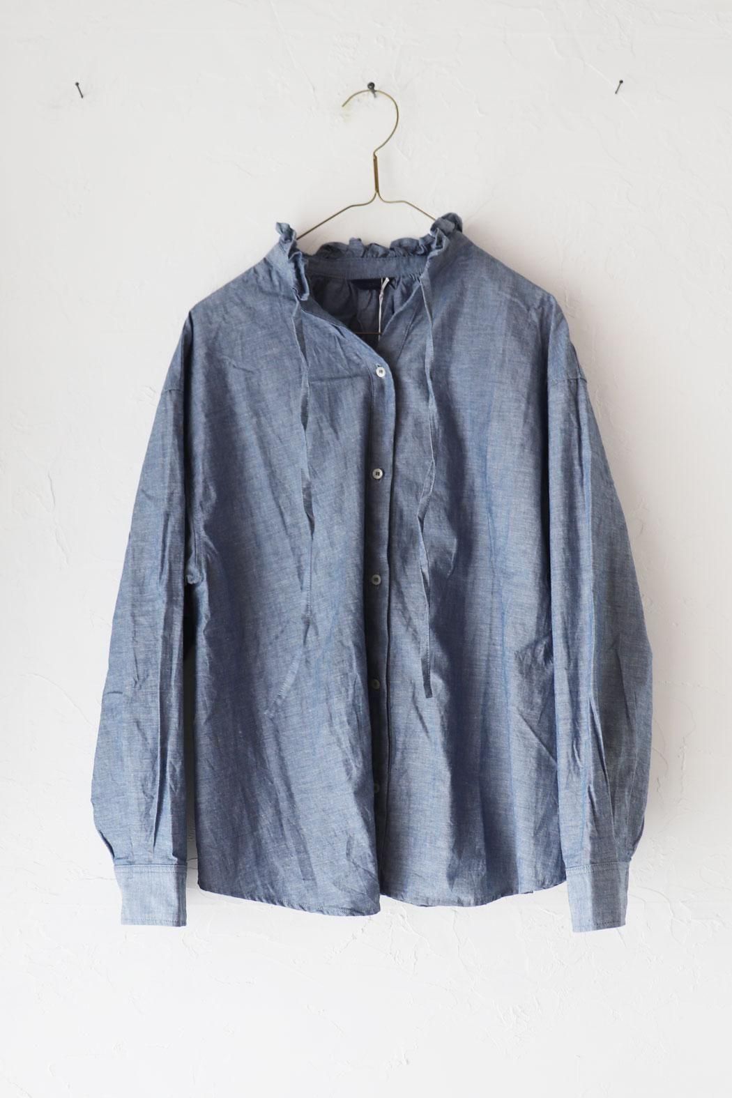 アトリエGG ダンガリーシャツ1ハーフ アトリエgg リネンダンガリー