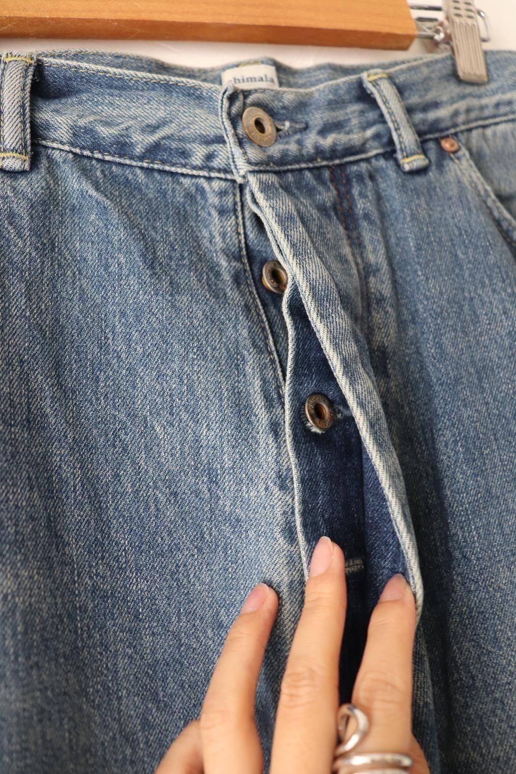 chimala｜チマラ】SELVEDGE DENIM DEEP RISE BAGGY CUT｜深め