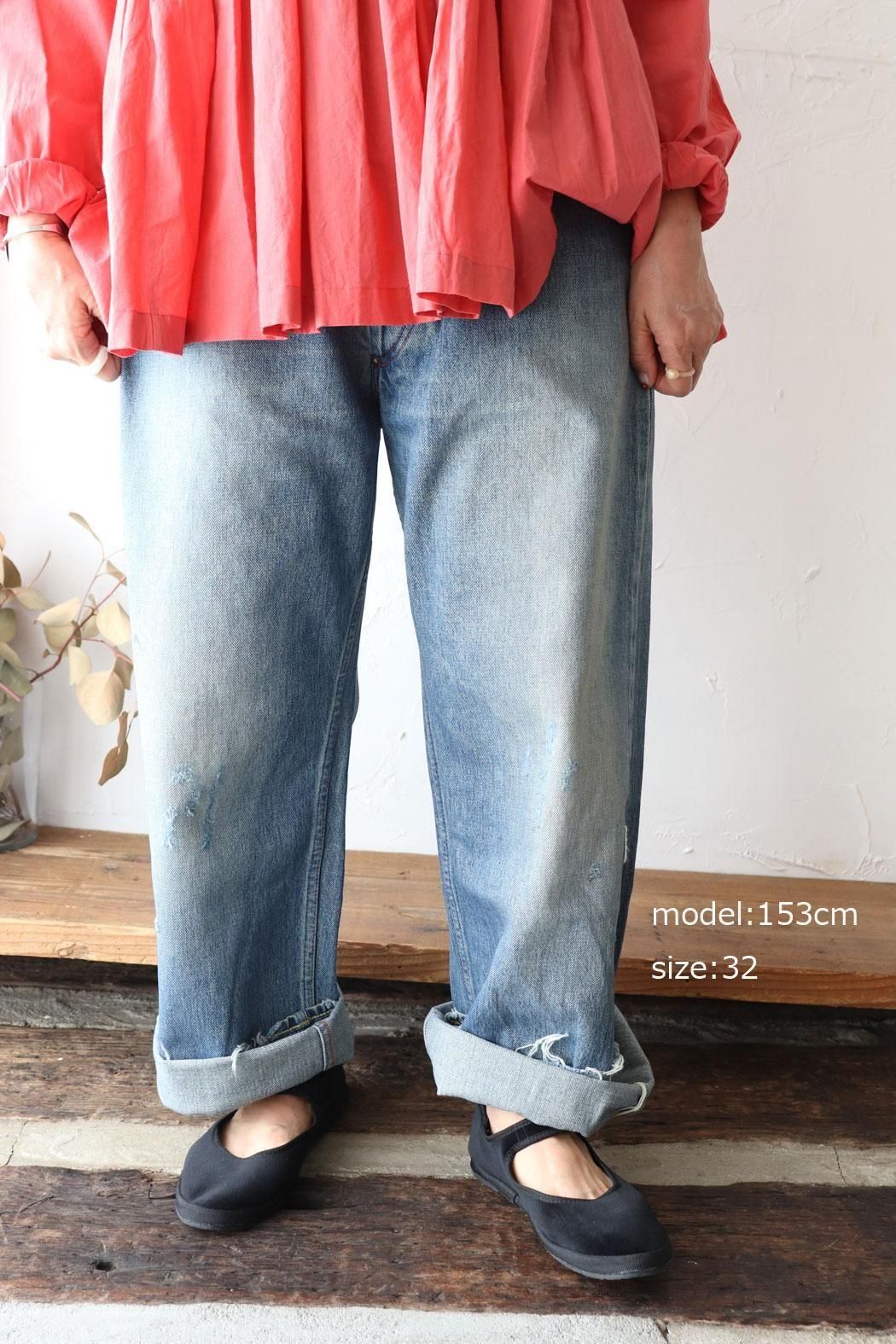 chimala｜チマラ】SELVEDGE DENIM DEEP RISE BAGGY CUT｜深め
