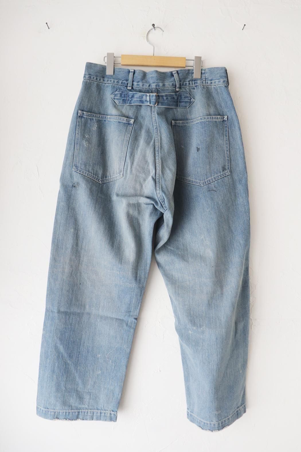 chimala｜チマラ】US ARMY STYLE DENIM TROUSERS｜バックベルト付き