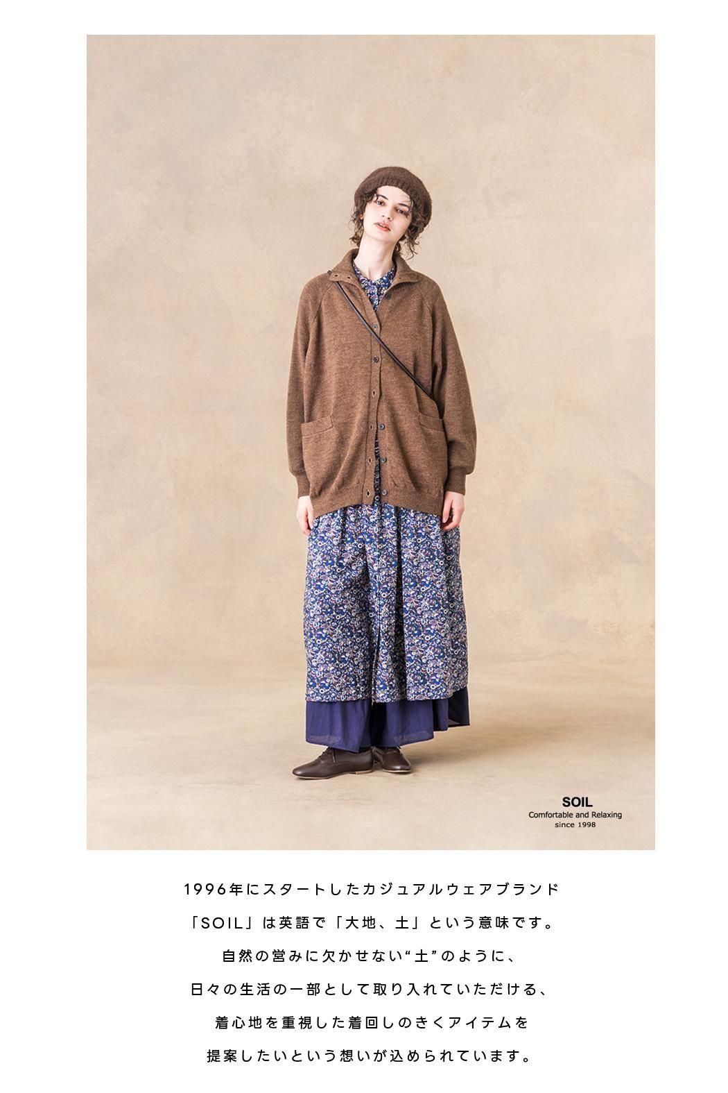 SOIL　小花柄　スカート SOIL｜ソイル】 FLOWER PRINT GATHERED SKIRT｜ふんわりコットン