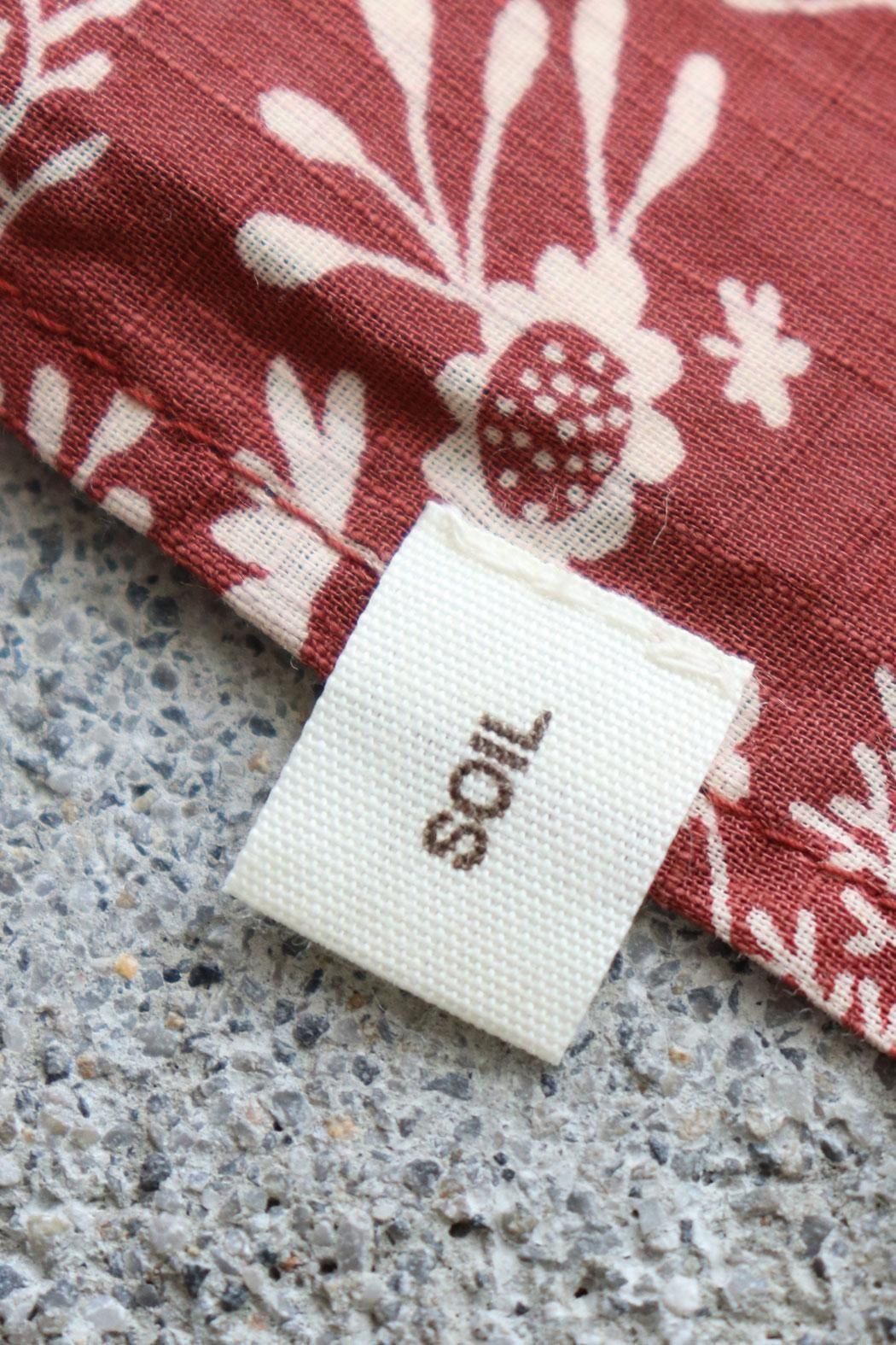 soil ソイル SOIL｜ソイル】SOIL(ソイル) COTTON SLUB SMALL FLOWER PRINT