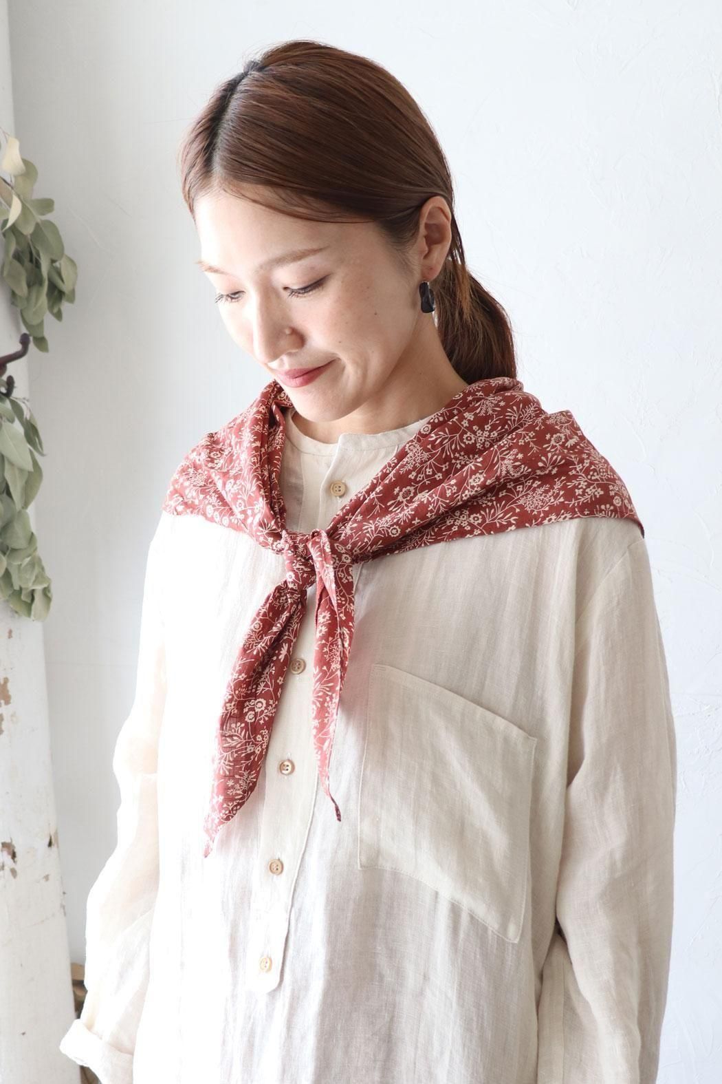 soil ソイル SOIL｜ソイル】SOIL(ソイル) COTTON SLUB SMALL FLOWER PRINT