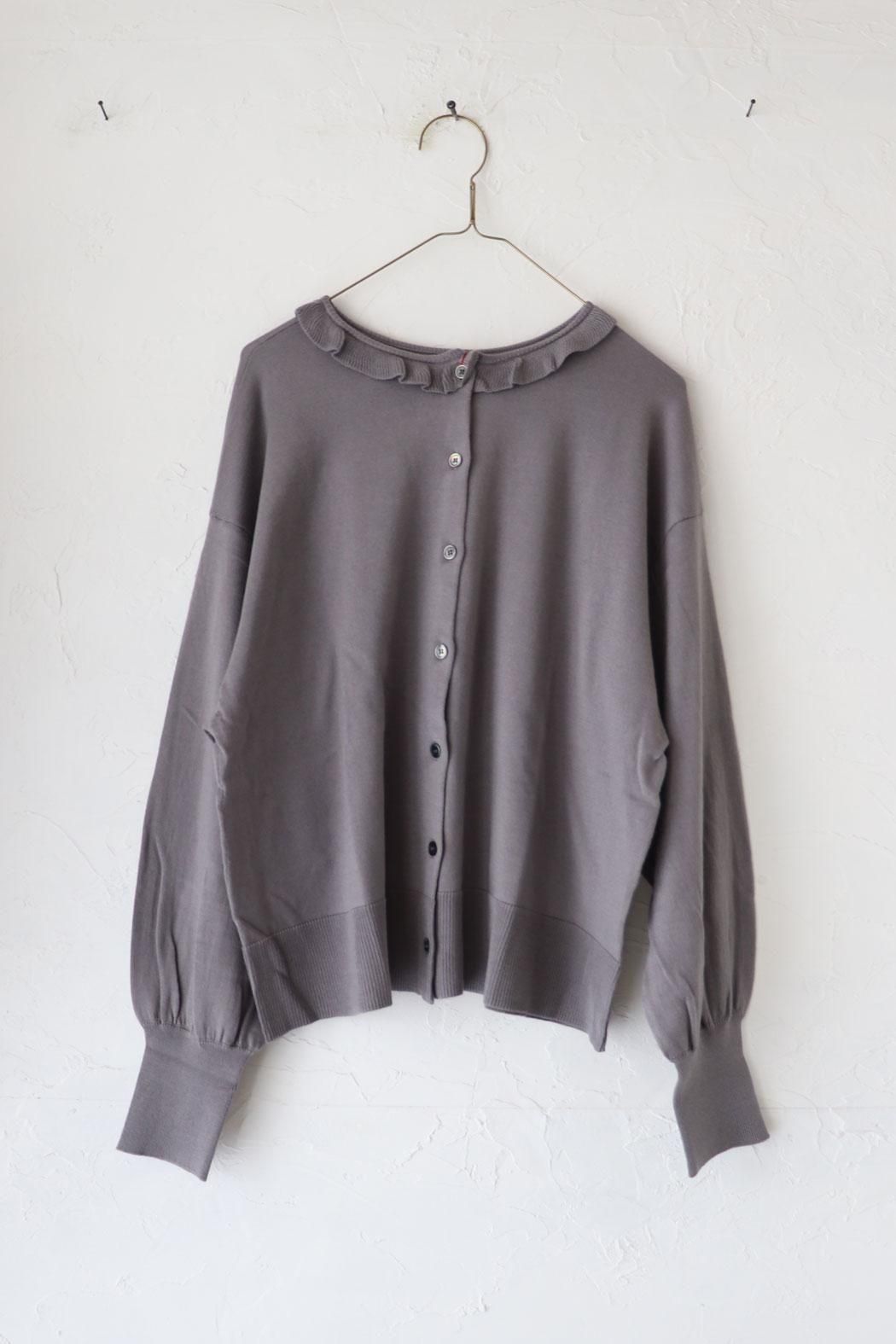 mao made｜マオメイド】ピマコットン フリルカラー2wayPO