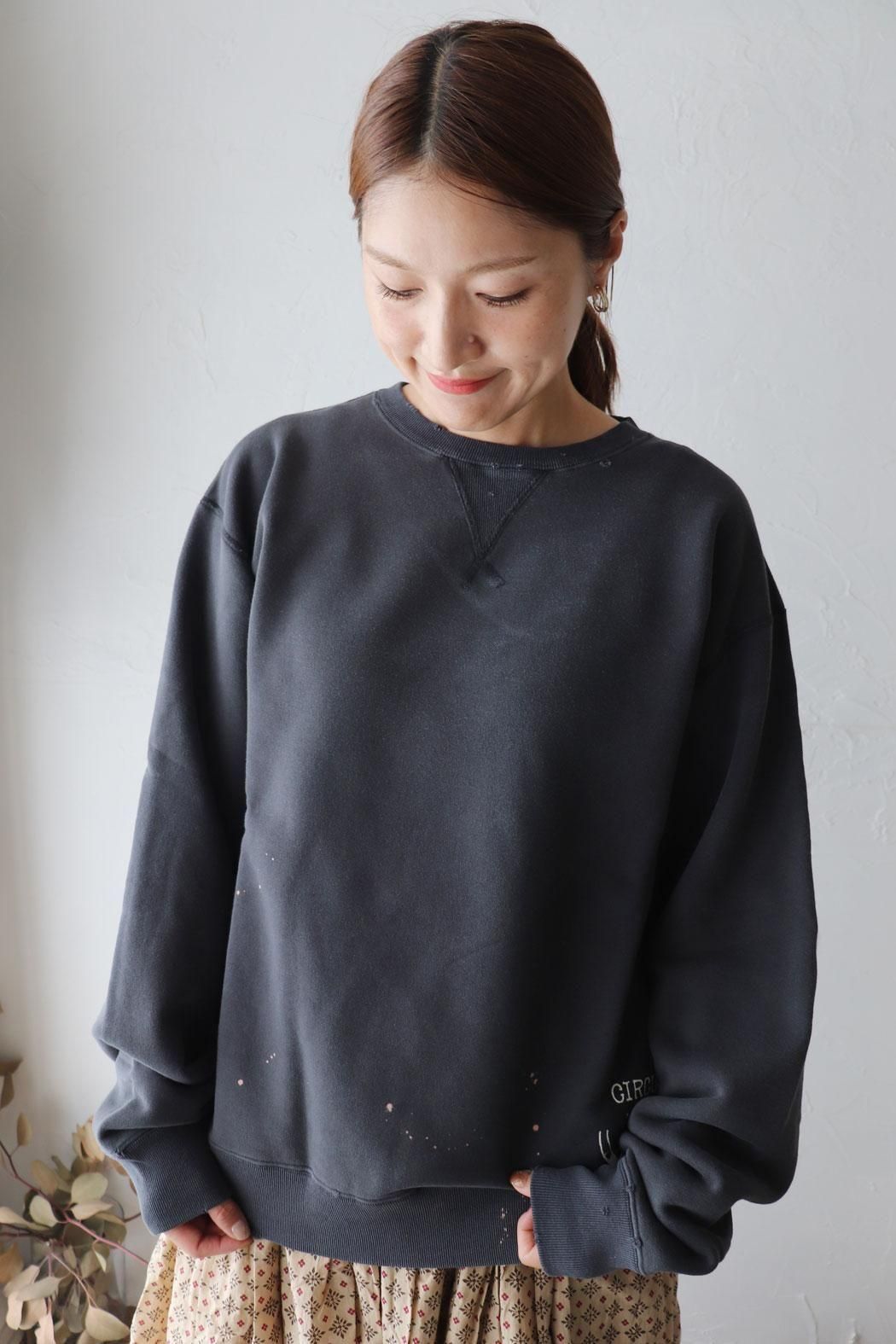 chimala(チマラ)】CREW SWEAT TOP | ルーズさとヴィンテージ感が