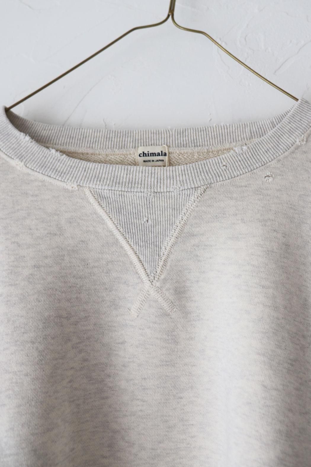 トップス chimala TOP GRAY VINTAGE CREW SWEAT トップス chimala TOP GRAY VINTAGE CREW SWEAT Vintage