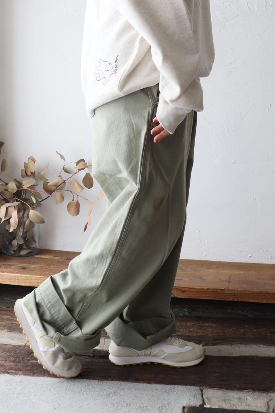 パンツ chimala<br> US ARMY OFFICER'S TROUSERS chimala(チマラ)】US ARMY HARRINGBONE OFFICER TROUSERS