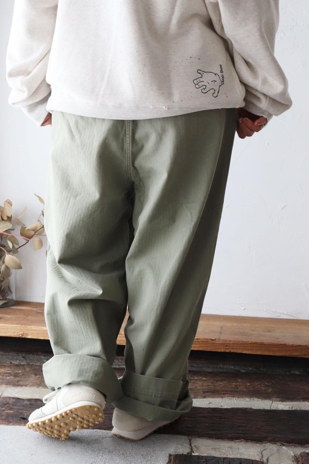 chimala(チマラ)】US ARMY HARRINGBONE OFFICER TROUSERS