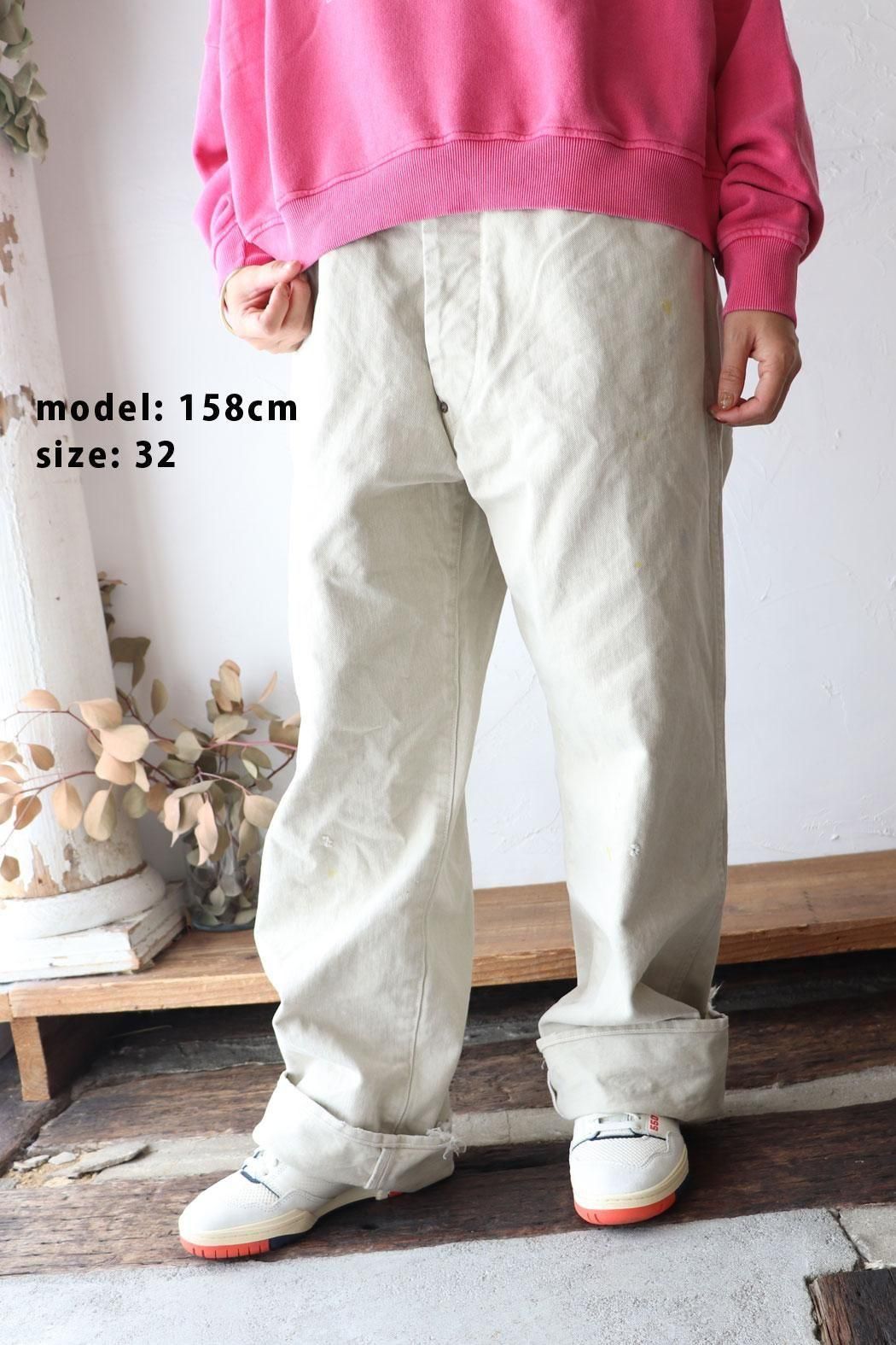 chimala(チマラ)】WAIST ADJUSTABLE DENIM PANTS*ivory | アジャスター