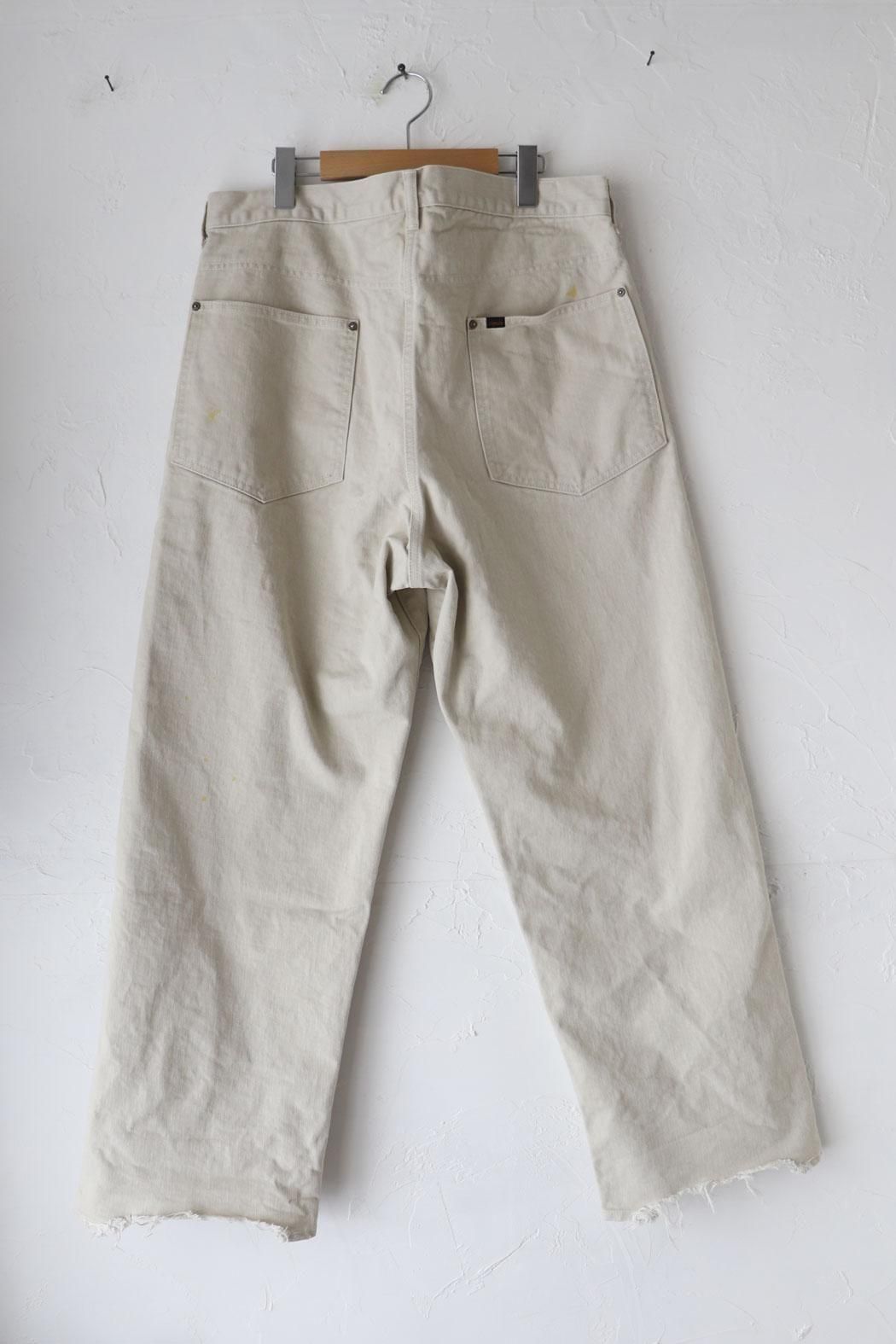 chimala(チマラ)】WAIST ADJUSTABLE DENIM PANTS*ivory