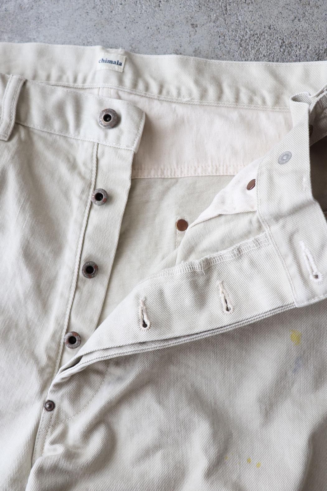 chimala-チマラ　WAIST ADJUSTABLE TROUSER chimala(チマラ)】WAIST ADJUSTABLE DENIM PANTS*ivory