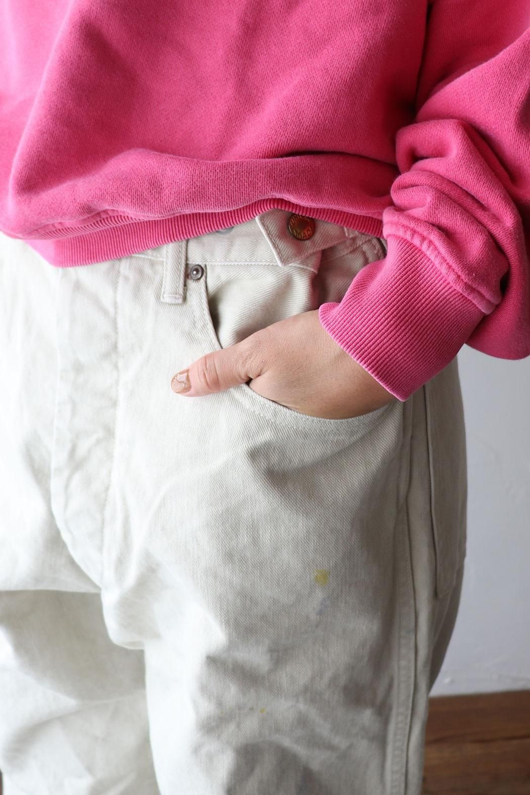 chimala(チマラ)】WAIST ADJUSTABLE DENIM PANTS*ivory | アジャスター