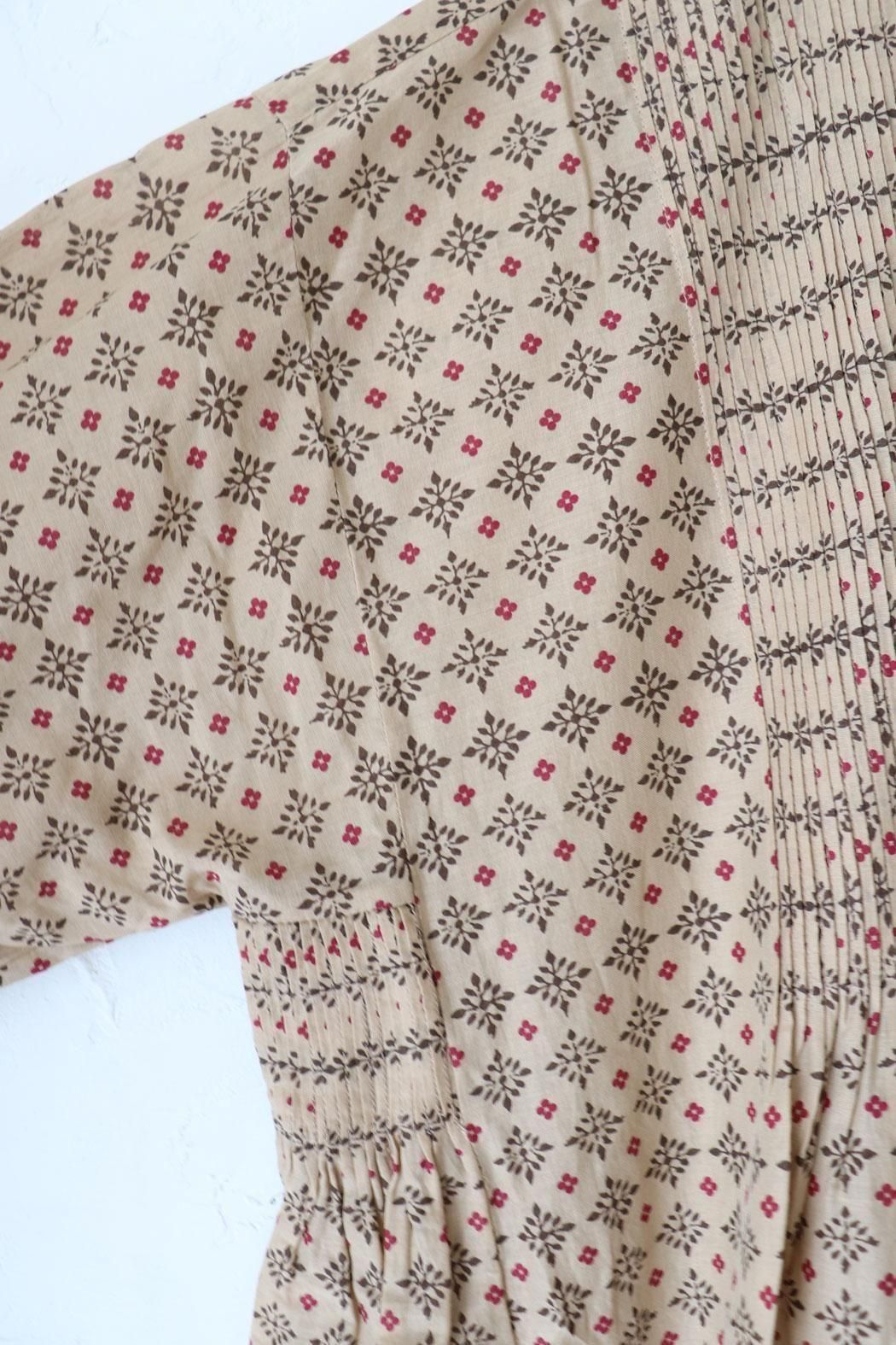 メゾンドソイル　長袖ピンタックロングワンピース maison de soil｜メゾンドソイル】ピンタックワンピース｜上品な