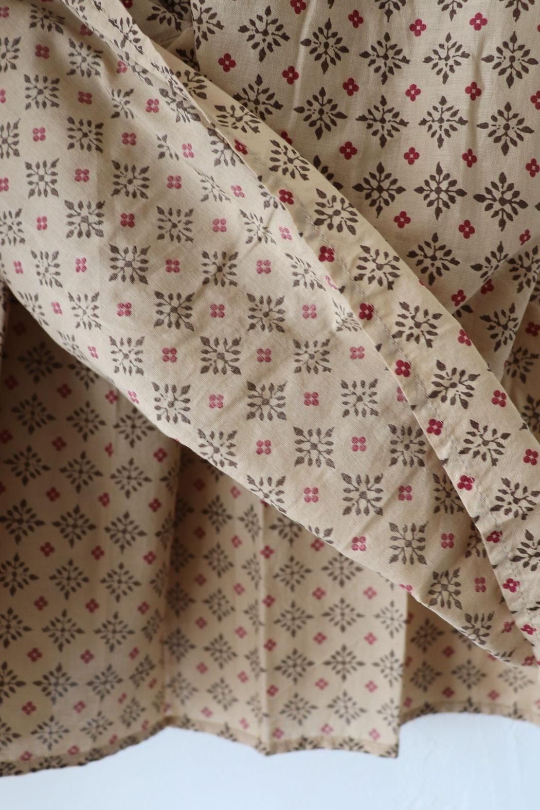 メゾンドソイル✨定番人気！ピンタックワンピース ロング コットン maison de soil／コットンボイルチェック ピンタックワンピース