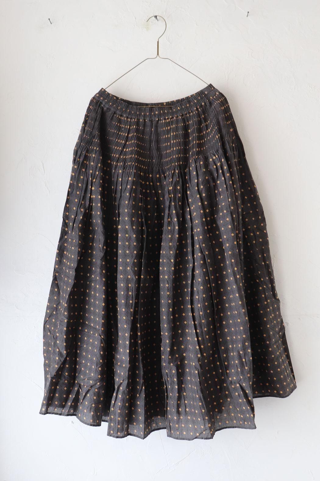 37400円 美品 maisondesoil メゾンドソイル　ロングスカート 2 maison de soil｜メゾンドソイル】ギャザースカート｜風合い豊か