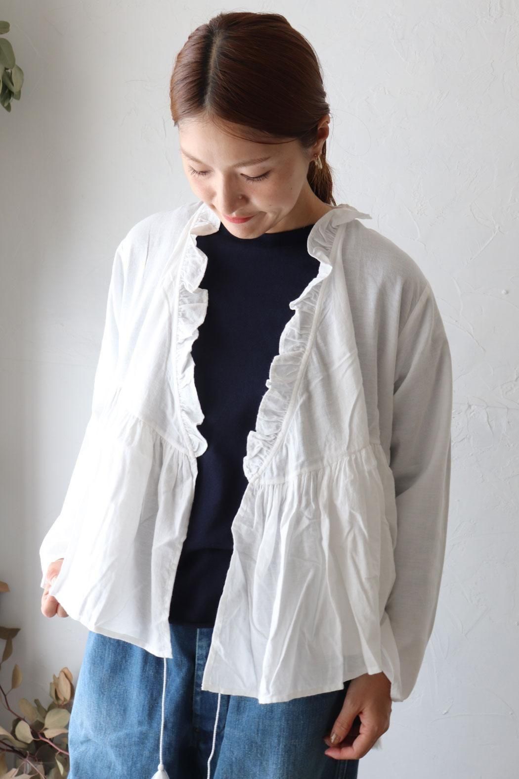 2025年AW メゾンドソイル　ツイルコットンカディ　カシュクールⅠ 2025年AW メゾンドソイル ツイルコットンカディ カシュクールⅠ