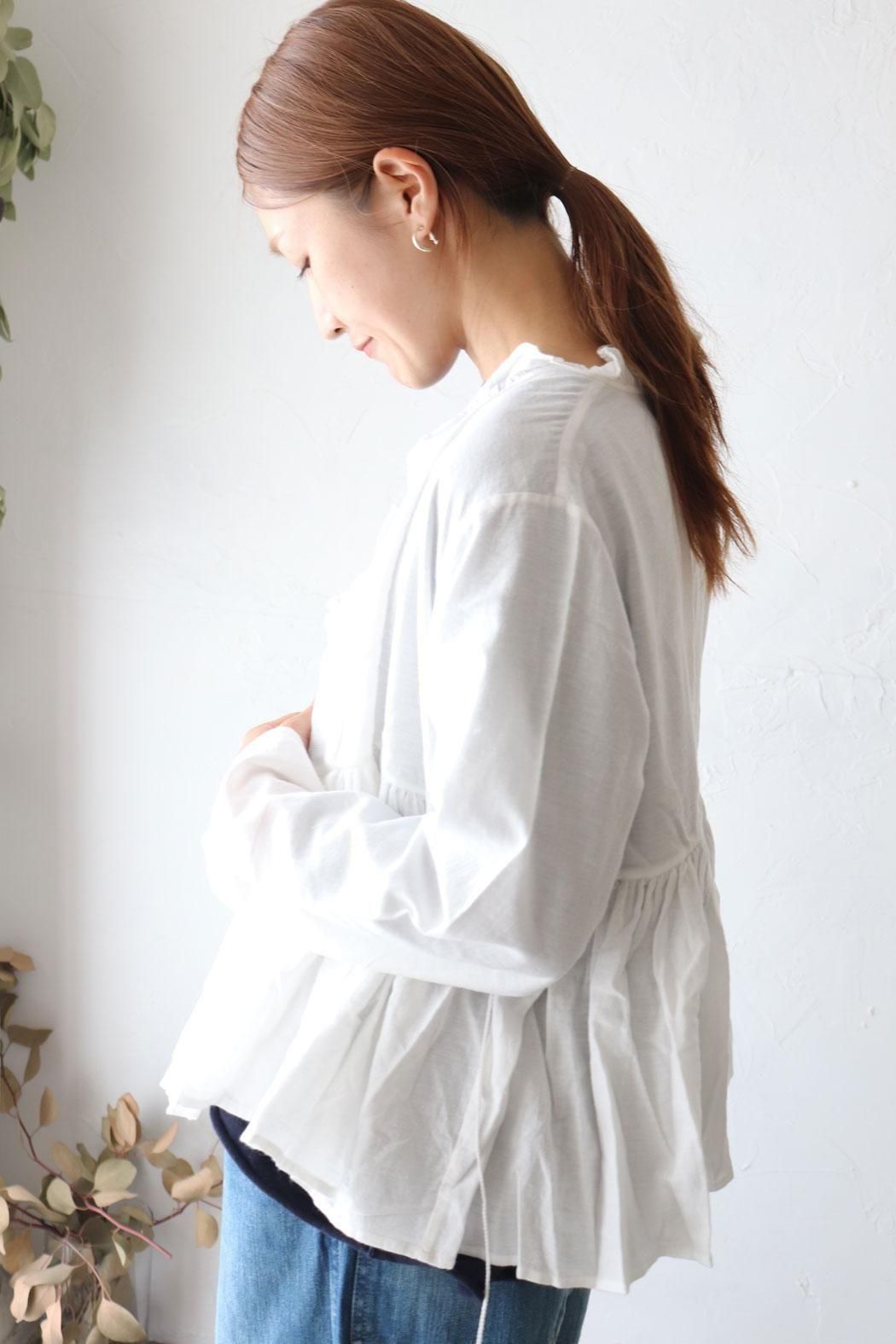 2025年AW メゾンドソイル　ツイルコットンカディ　カシュクールⅠ 2025年AW メゾンドソイル ツイルコットンカディ カシュクールⅠ