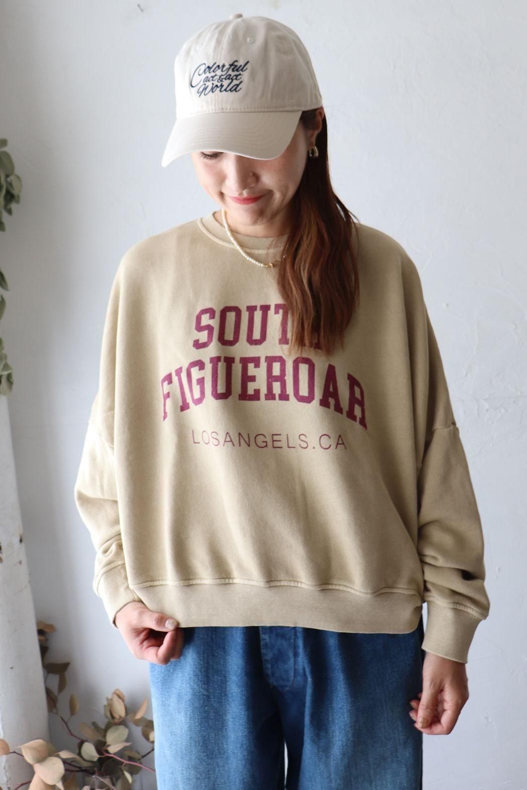 ichi】裏毛ピグメントPO｜ヴィンテージ感漂う、大人カジュアルなロゴ