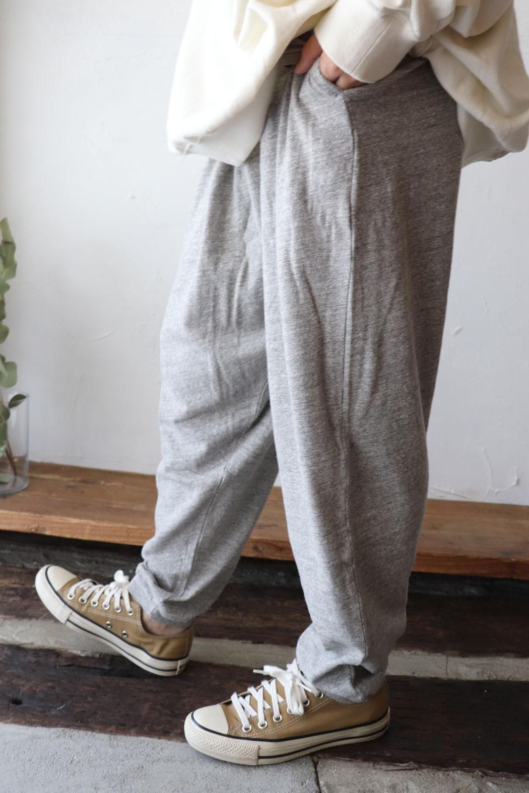 イチ ichiAntiquités Cotton Sarrouel Pants Jersey Sarouel Pants in Blue – ichi Antiquite's | 100