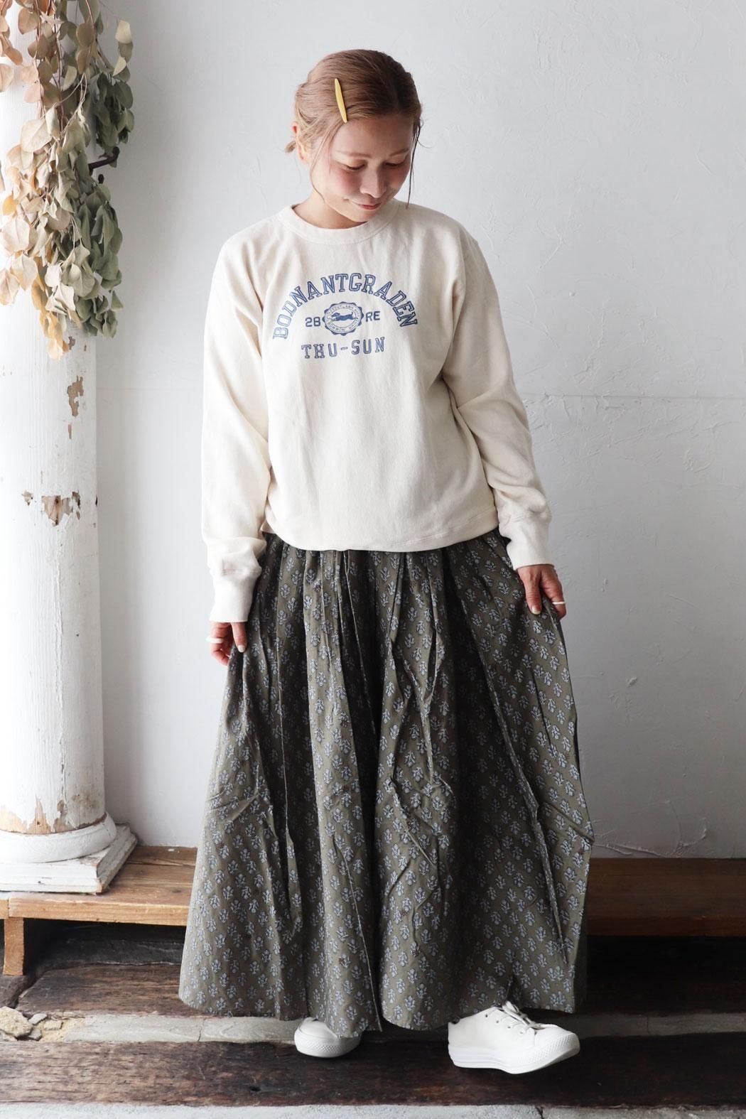 37400円 美品 maisondesoil メゾンドソイル　ロングスカート 2 maison de soil｜メゾンドソイル】ギャザースカート｜風合い豊か