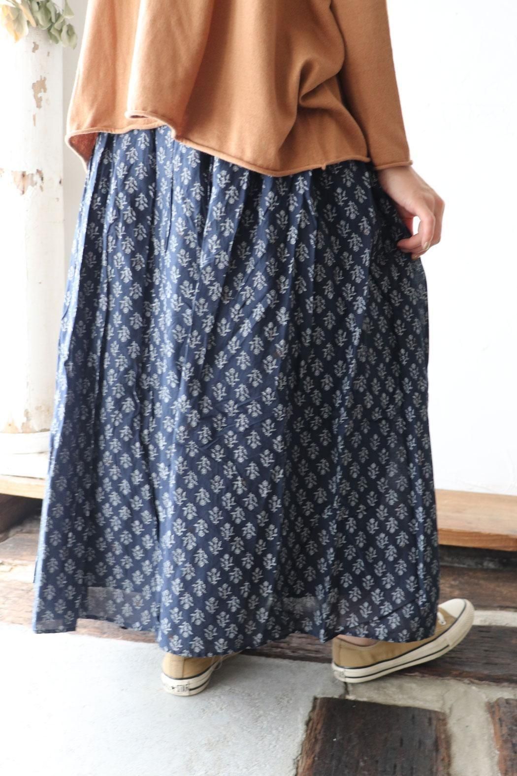 37400円 美品 maisondesoil メゾンドソイル　ロングスカート 2 maison de soil｜メゾンドソイル】ギャザースカート｜風合い豊か