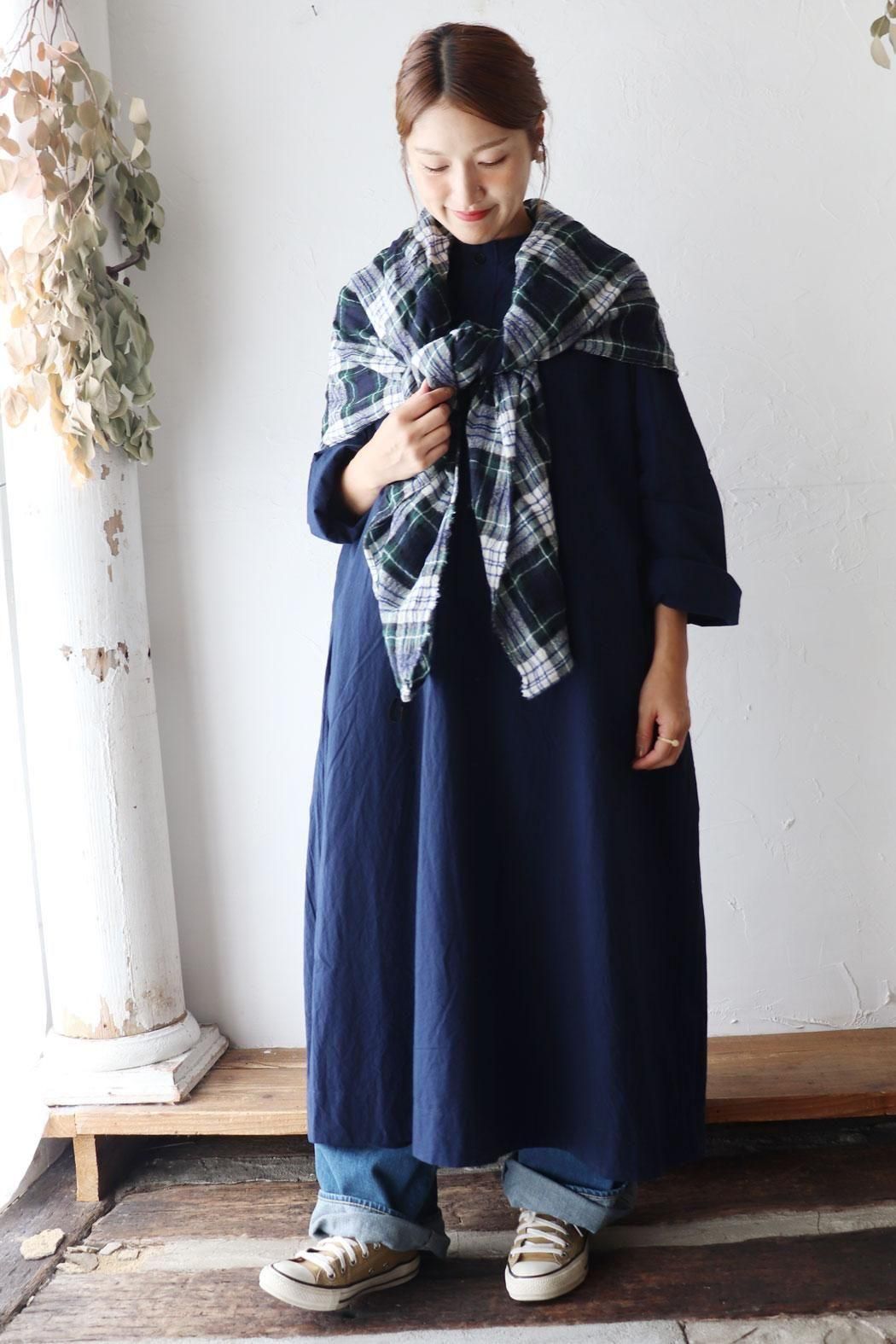 値下げ新品　ヴェリテクール　チェックストール ギンガムチェックストール VC-2615 / Veritecoeur ヴェリテ