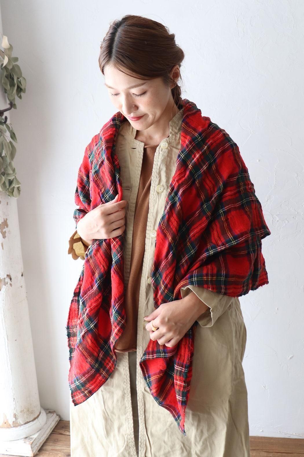 ヴェリテクール☆LTD125タータンチェック柄ストール Veritecoeur