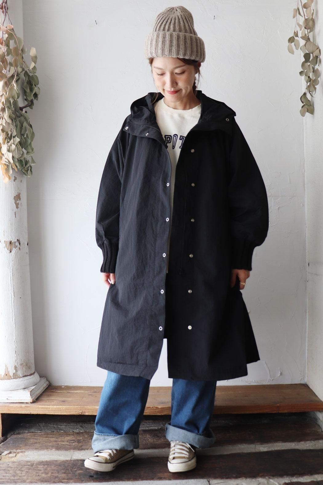 mao made(マオメイド)リブニット付き マウンテンパーカー | ざっくり