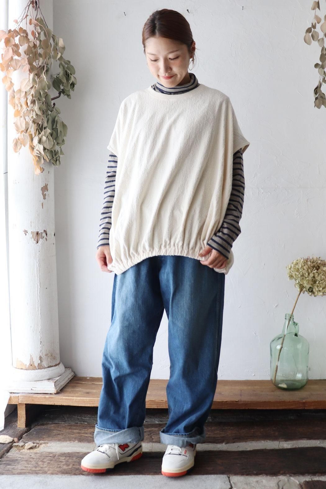 TANG(タング)BROS接結 SUPIMA COTTON ボーダーハイネック | 定番