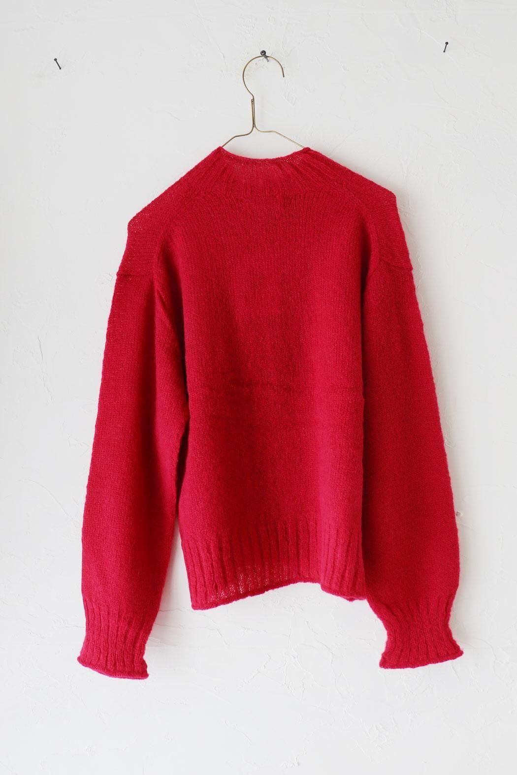 apuntob アプントビー ウールコットンアルパカ ニット セーター 赤