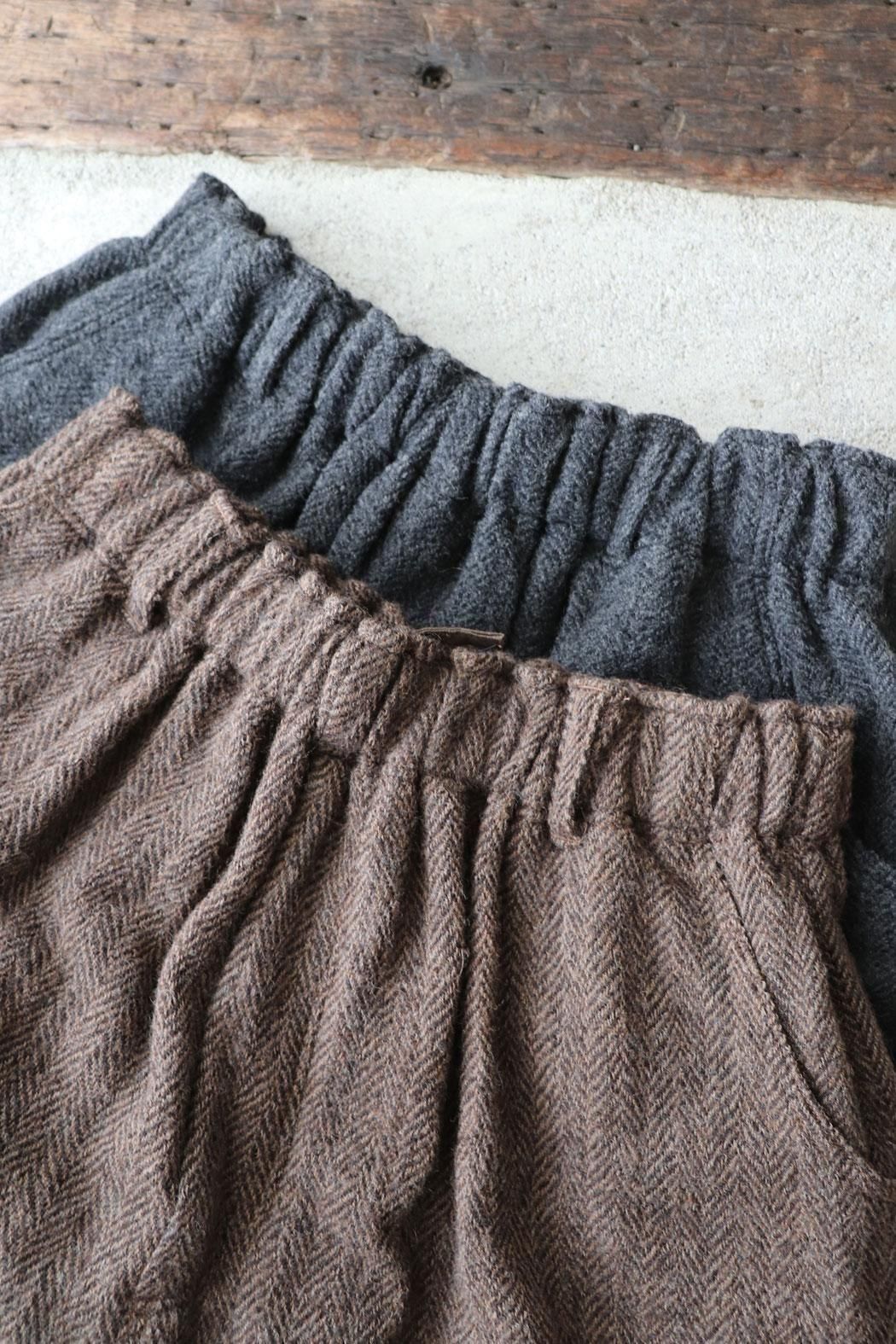 さちこんイチアンティークス　ウールリネンヘリンボーンパンツ 楽天市場】【ichi Antiquite's】リネンヘリンボーンパンツ