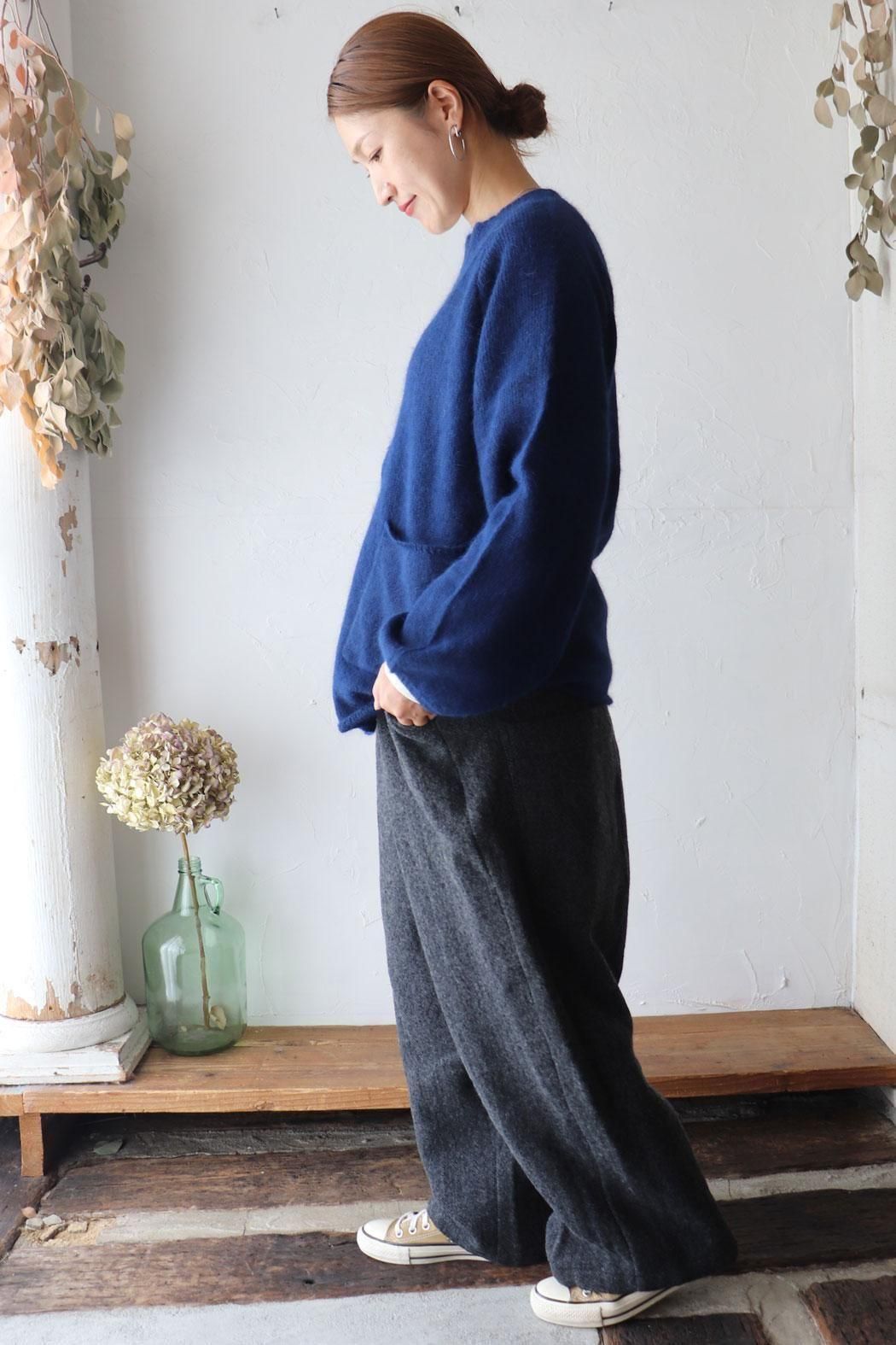 ichi Antiquite's】WOOL HERRINGBONE PANTS | ヘリンボン柄が