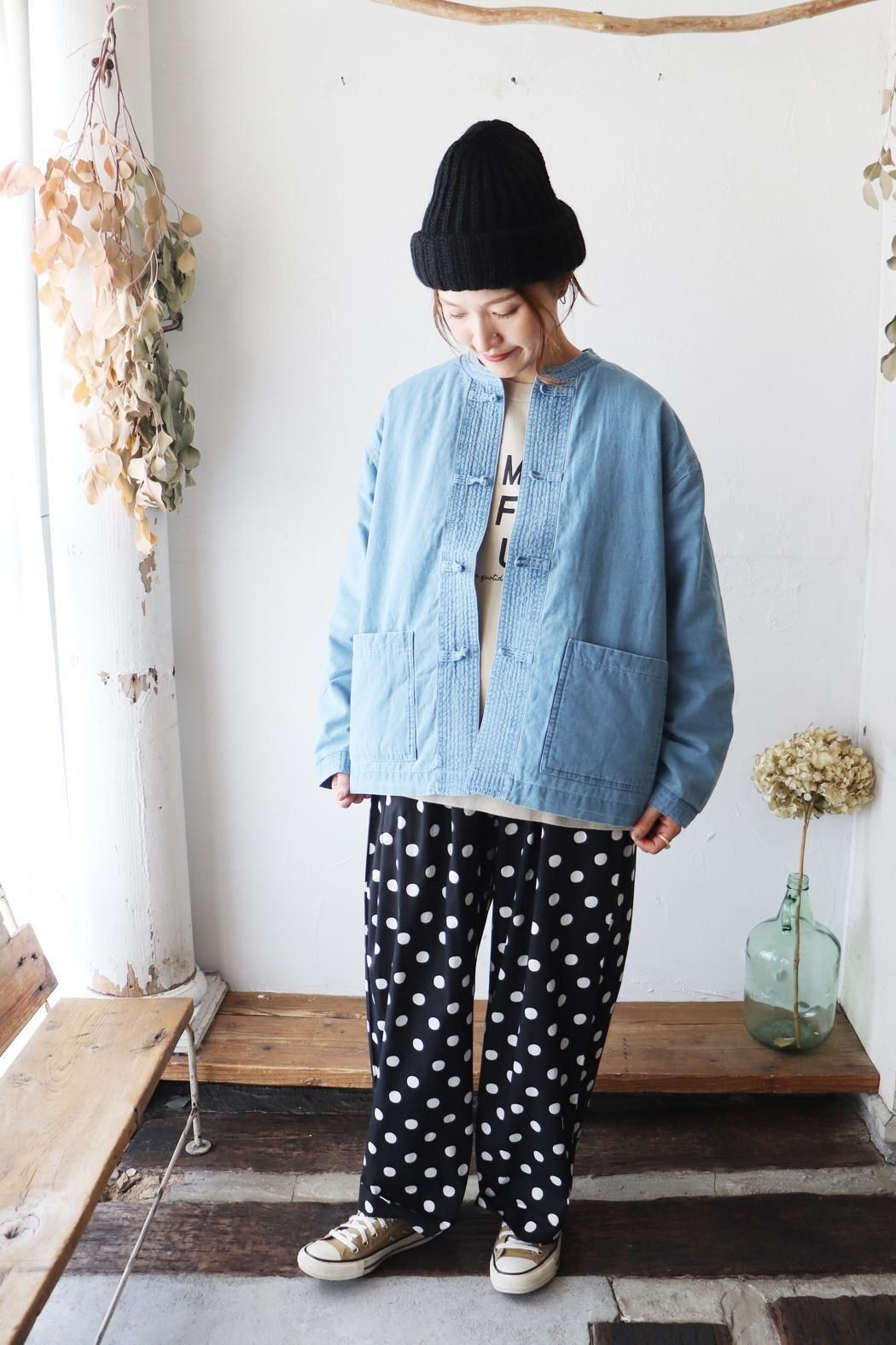 CLIP.TAB】IDGシャンブレー シノワ中綿キルトJK｜大人の個性を