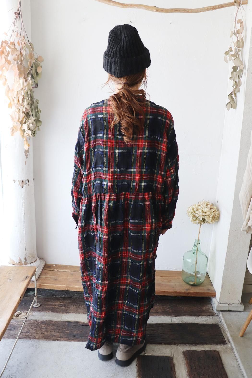スコットランドチェック ワンピース ichi Antiquite's】TARTAN CHECK DRESS | 秋冬に映えるタータン