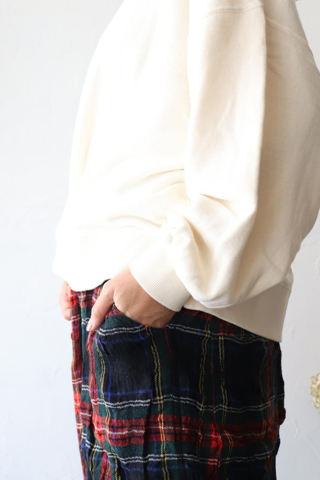 イチアンティークス　チェックパンツ　新品未使用 ICHI Antiquites (イチアンティークス) ウールチェックパンツ