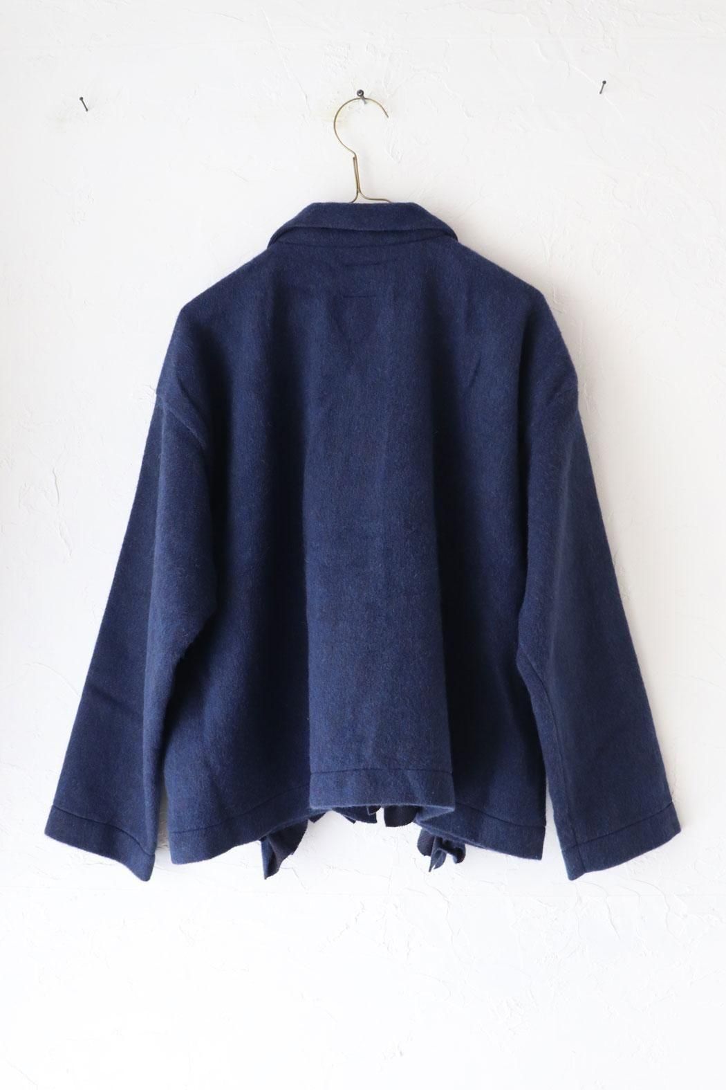 g)｜グラム】ウールシャギーフロントフリルジャケット | 贅沢