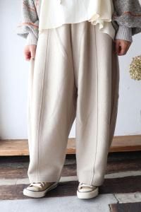 エストゥロワルーズ　tumugu レイトリー　パンツ　ツムグ TUMUGU（ツムグ） 12oz コットンリネンデニム ワイドパンツ