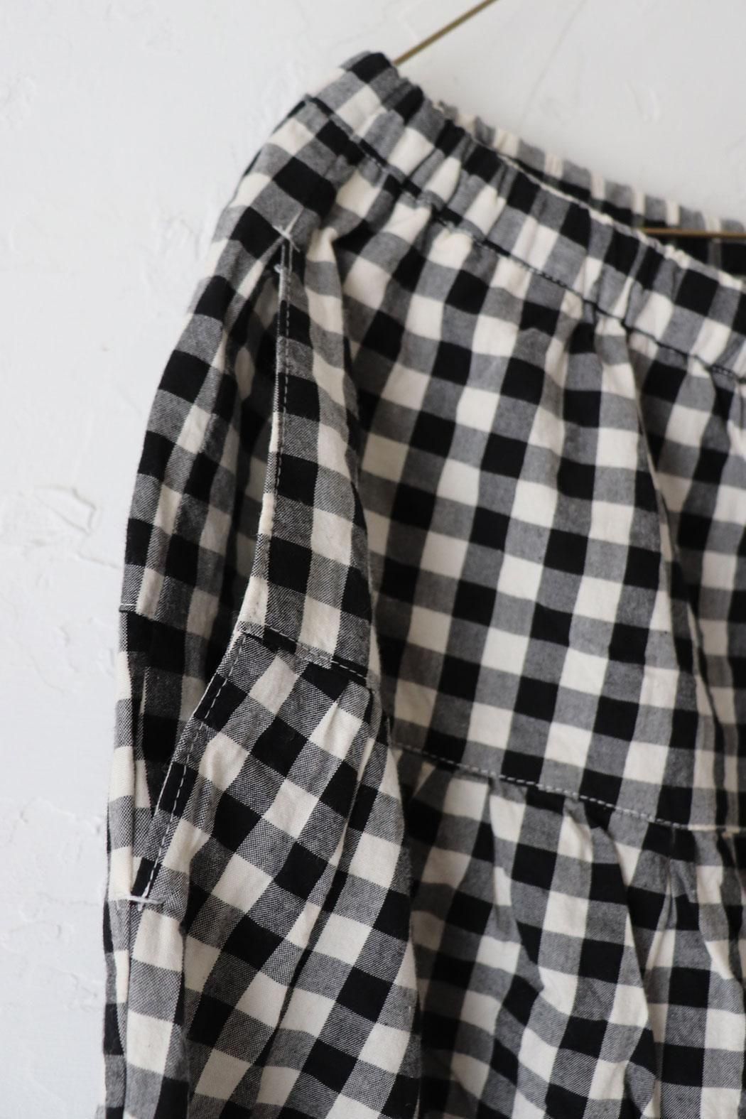 gauze♯コットンクリムトパンツ　ガーゼ　パンツ Gauze#(ガーゼ)ギンガムクリムトパンツ | 爽やかギンガム