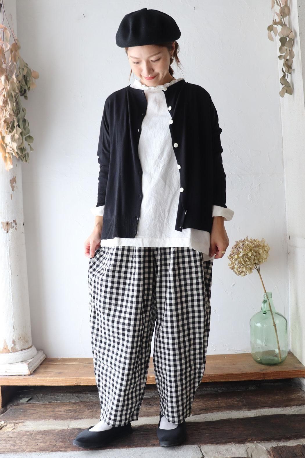 Gauze#(ガーゼ)ギンガムクリムトパンツ | 爽やかギンガム