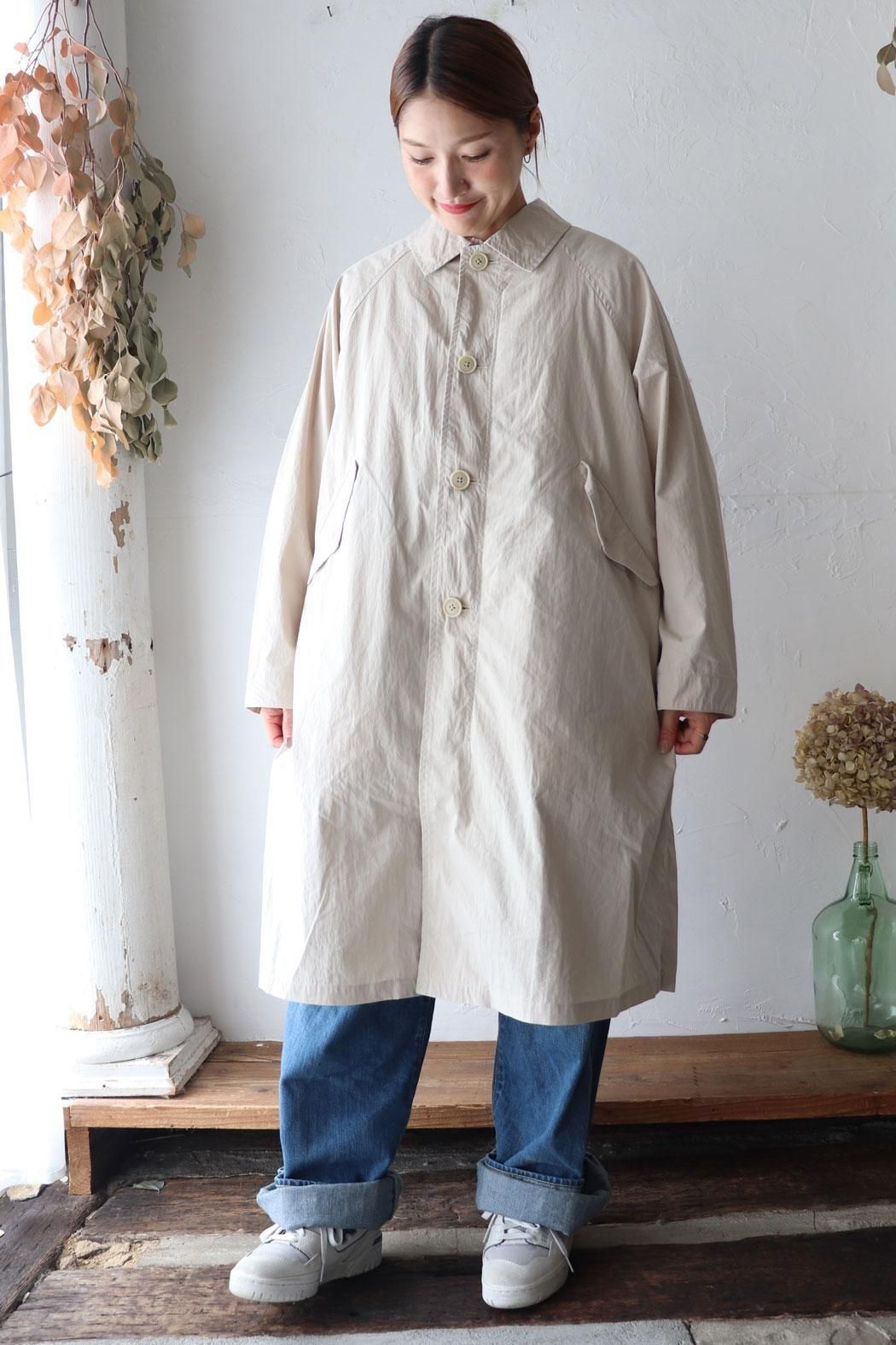 NATURAL LAUNDRY】N/C 3way ステンシェルCO｜中綿ベスト付き3WAYコート