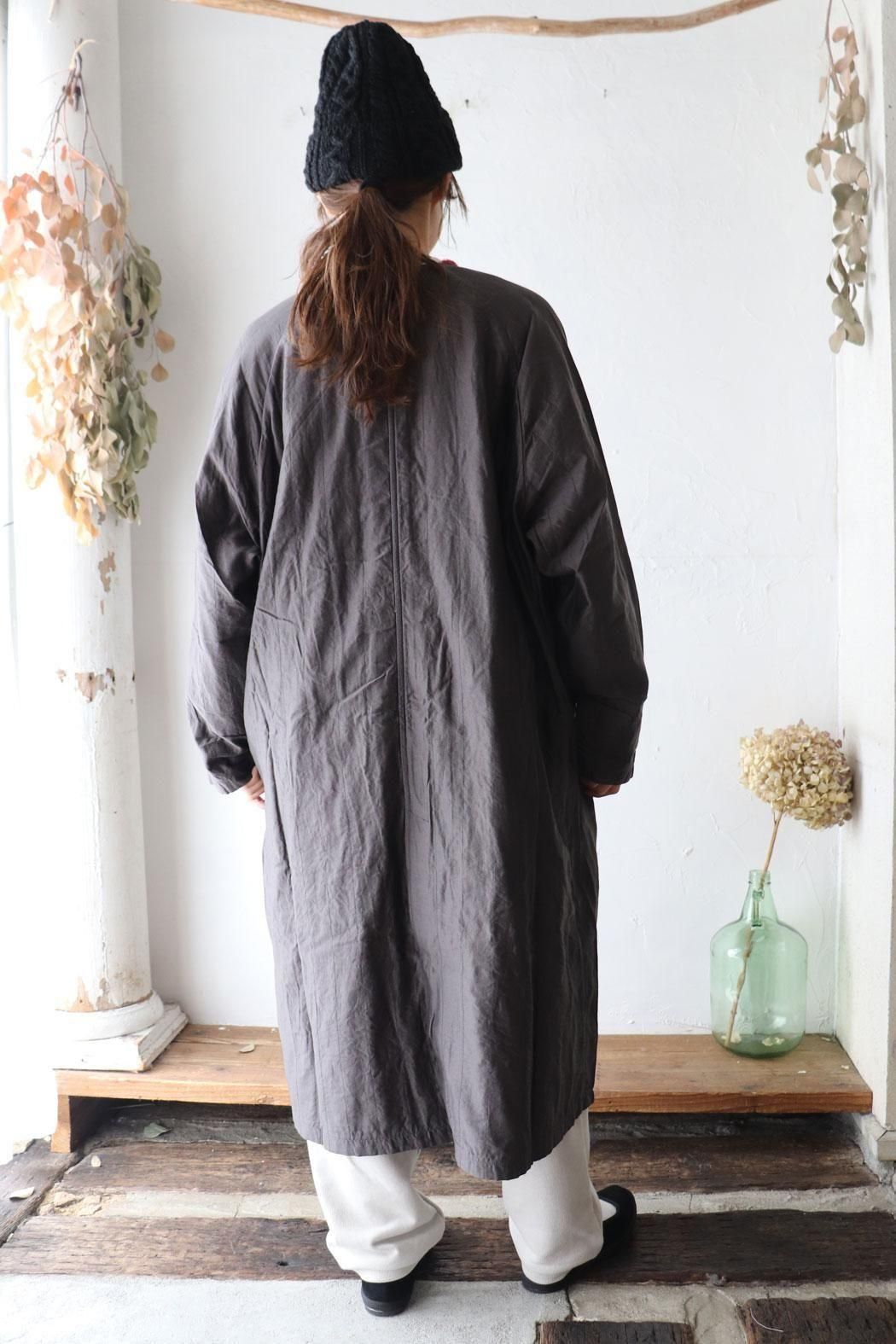 ☆SALE☆ メゾンドソイル キルティング オーガニックコットン ラグランコート maison de soil|メゾンドソイル】QUILTED COTTON/SILK RAFLAN